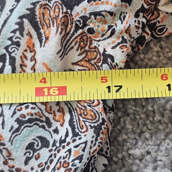 Anthropologie Printed Ruffle Blouse~Medium - Picture 13 of 15